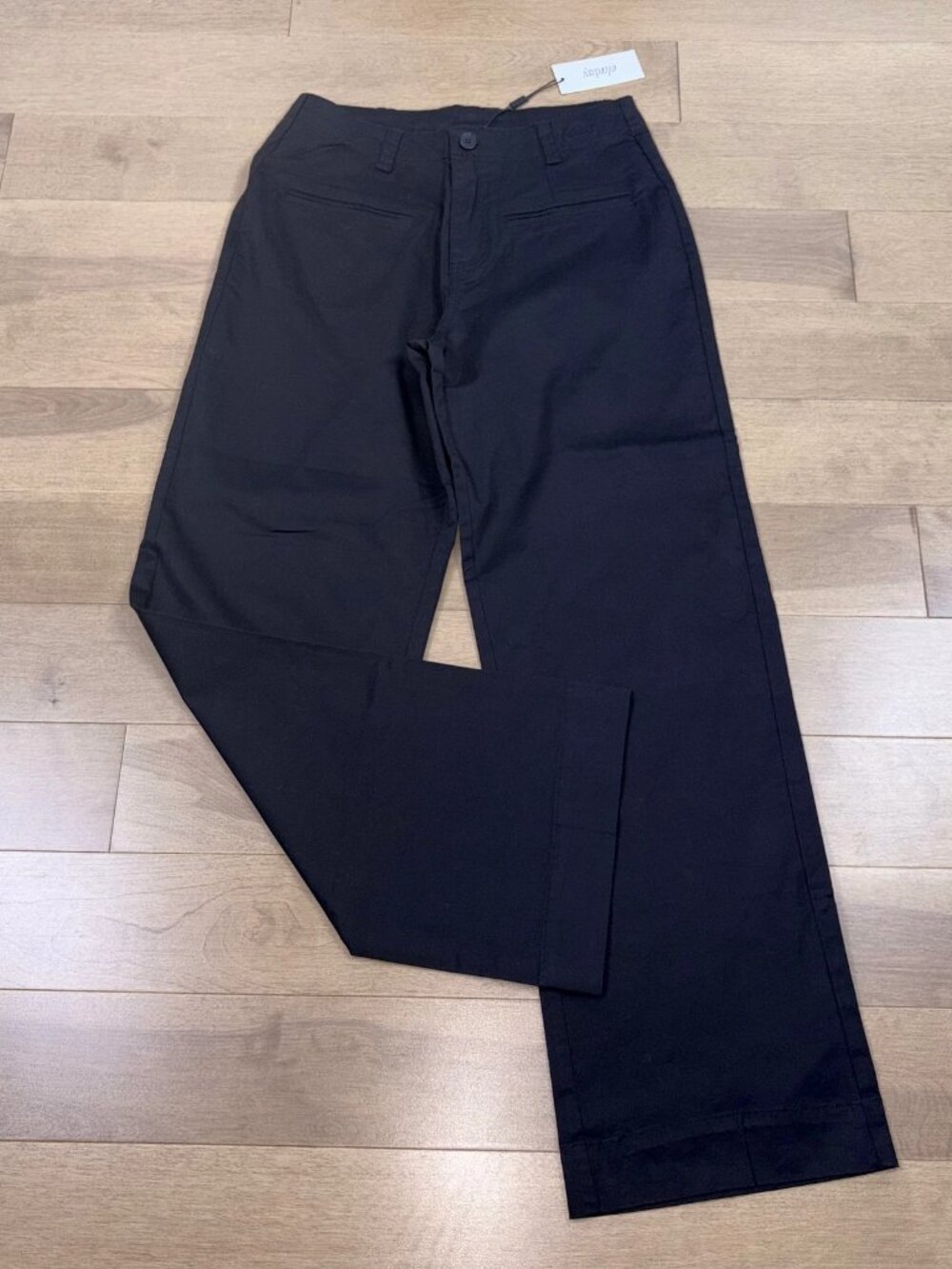 ELADAY women's black wide leg medium pants NEW with tags